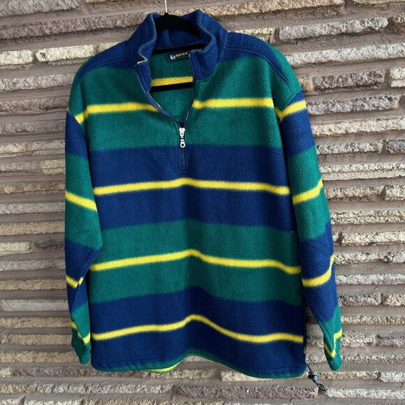 Eddie Bauer Ebtek Mens Vintage 90s Fleece 1/4 Zip Pullover Size XL Tall - Picture 6 of 14